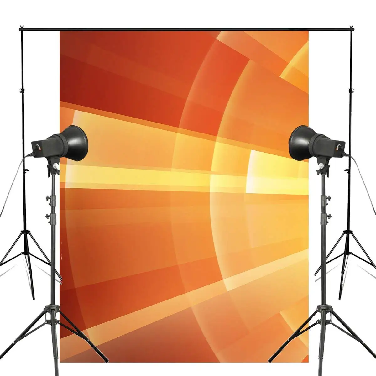 

Abstract Art Background Photography Shining Backdrops For Picture Photo Studio Orange Background Props 5x7ft