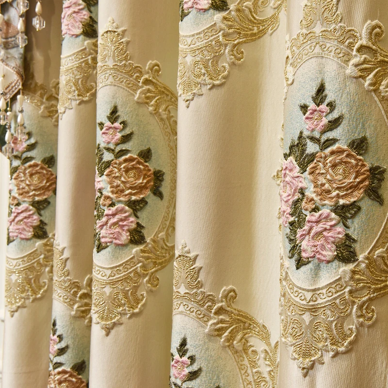 Европейский Топ роскошная вилла вышитые занавески s для гостиной элегантные окна Высокое качество вуаль занавески для спальни кухни