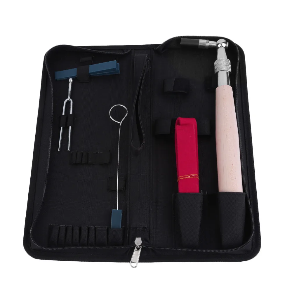 7Pcs Professional Piano Tuning Tool Kit Set + Temperament strip