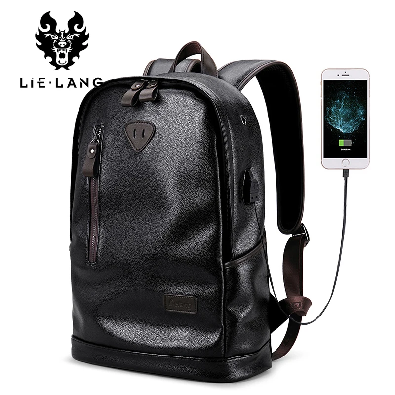 LIELANG bookbags الرجال على ظهره جلد الذكور أكياس وظيفية الرجال للماء على ظهره بو قدرة كبيرة الرجال حقيبة الحقائب المدرسية mochila LIELANG bookbags الرجال على ظهره جلد الذكور أكياس وظيفية الرجال للماء على ظهره بو قدرة كبيرة الرجال حقيبة الحقائب المدرسية mochila