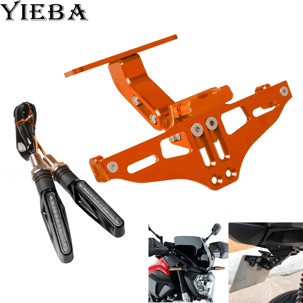 

FOR BMW F650GS F700GS HONDA CBR650R CB650R CBR650F CB650F Universal Motorcycle License Plate Holder Bracket Adjustable Fender