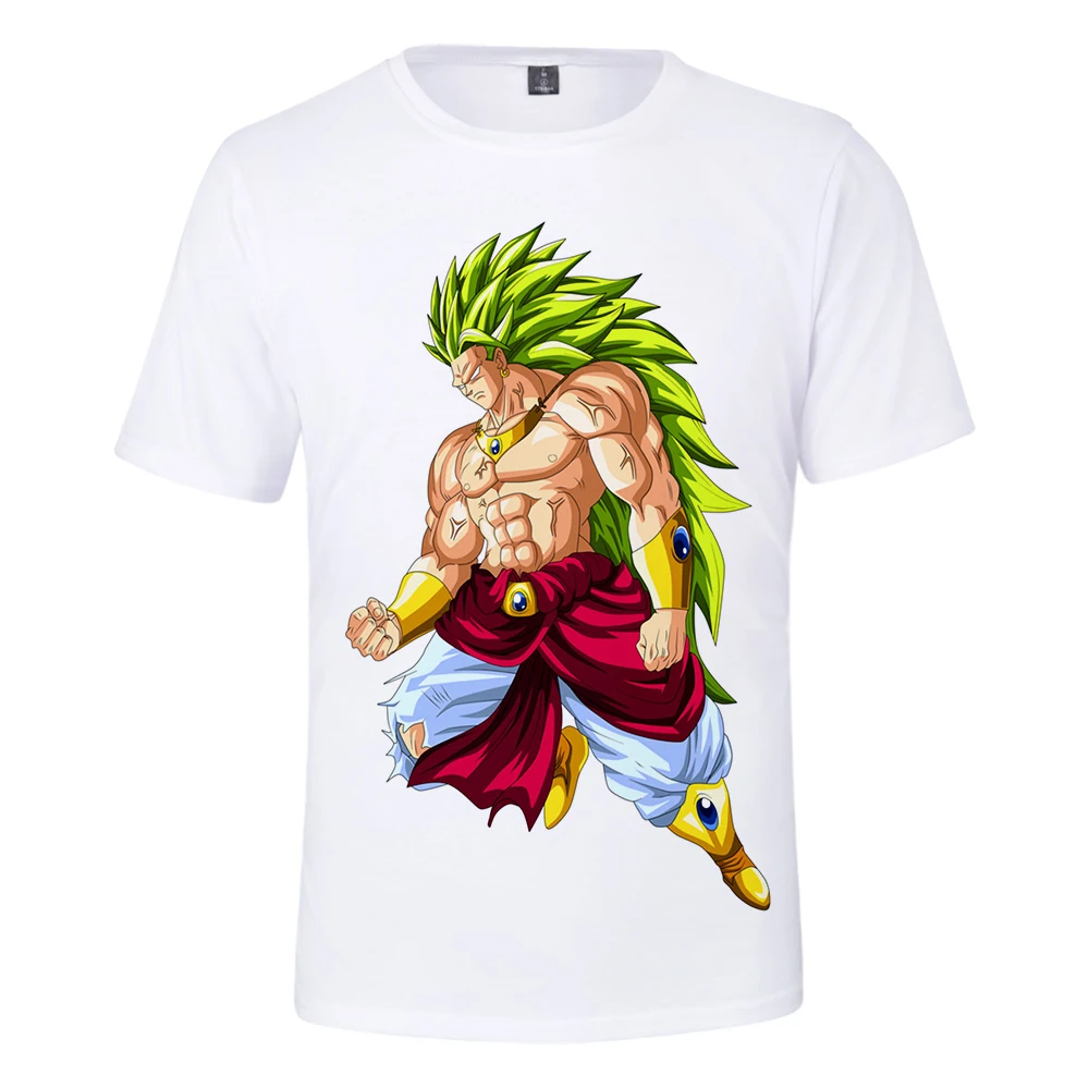 

New Arrival Dragon Ball Super Broly 3D Harajuku Style T Shirts Men And Women High Quality Hip Hop Short Sleeve streetwear tee