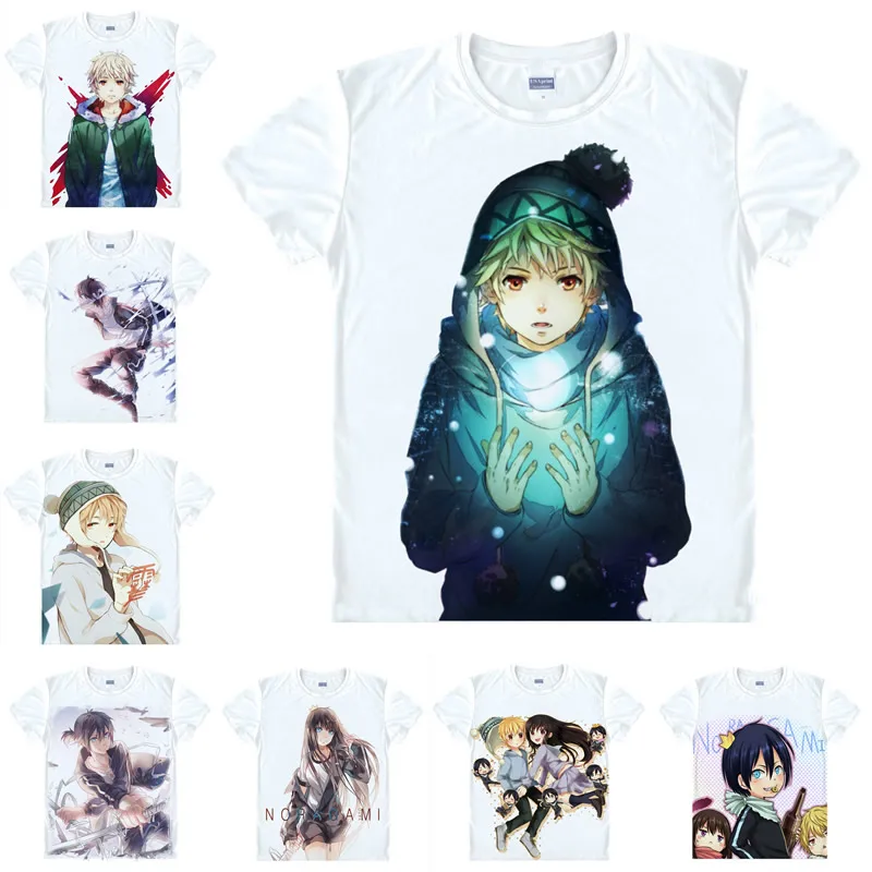 Coolprint японский Футболка с изображением в стиле аниме Noragami бродячая Бог футболки