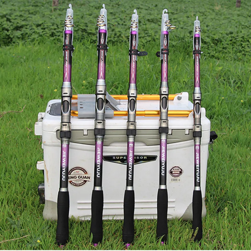 

LEO Super Hard Telescopic Fishing Rod 2.1/2.4/2.7/3.0/3.6m 3 Colors Carbon Fiber Fishing Pole Spinning Sea Rock Fishing Rod