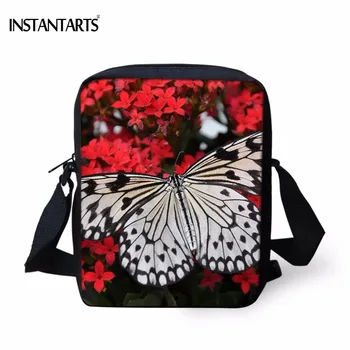 

INSTANTARTS Funny Animal 3D Butterfly Print Women Mini Handbags Brand Design Shoulder Bags High Quality Lady Daily Crossbody Bag