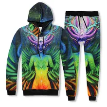 Лидер продаж, комплект из 2 предметов, мужские и женские повседневные спортивные костюмы с 3D принтом Prairie glory, модные толстовки с капюшоном+ штаны, толстовка, спортивный костюм