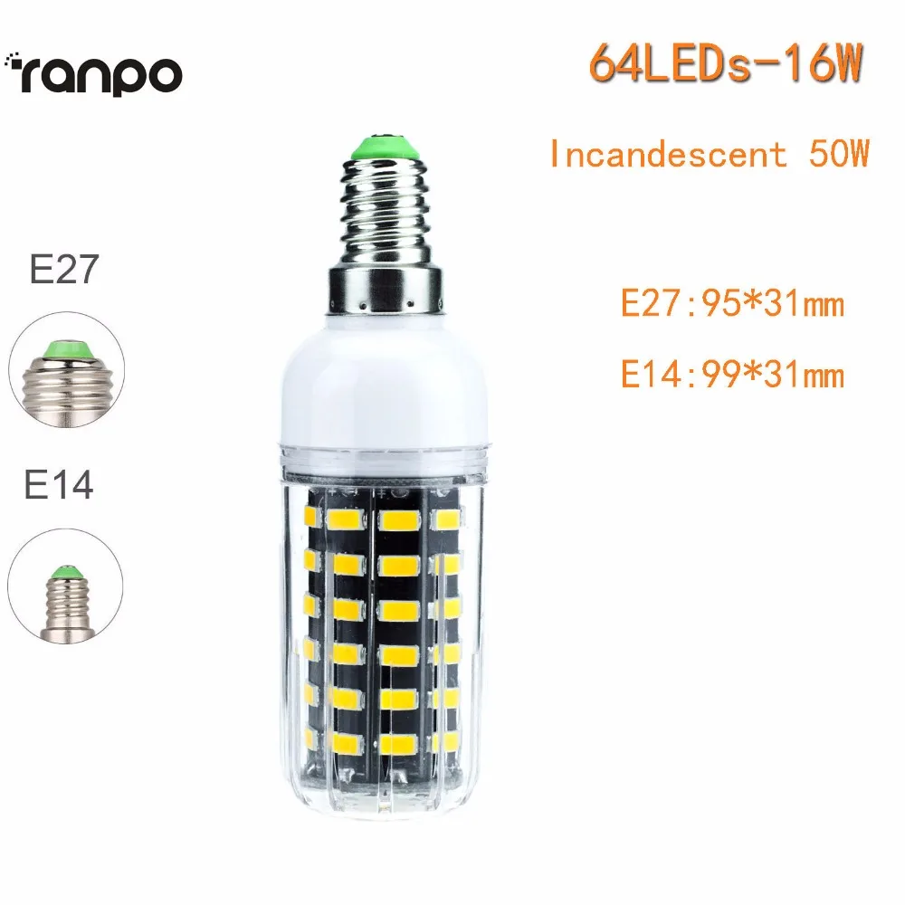 E27 E14 Светодиодная лампа 5733 SMD 9 Вт 12 18 25 30 осветительная AC 110 В 220 прожекторы для