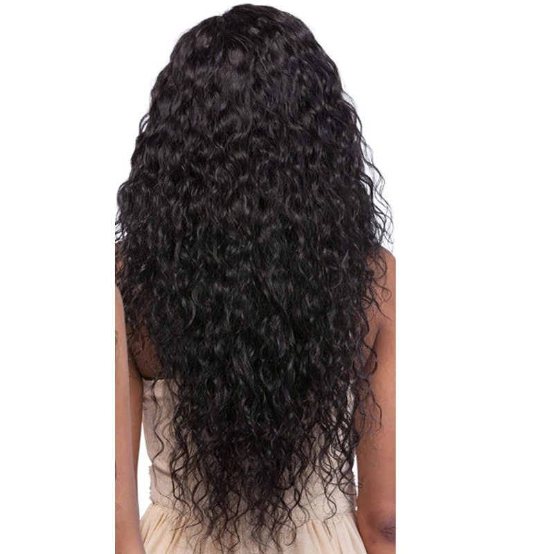 

Water Wave Wig 250 Density Lace Front Human Hair Wigs For Women Black 13x4 Lace Frontal Wig Brazilian Wig Pre Plucked Remy