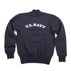 В наличии ВМС США водолазка шерстяной свитер Винтаж USN Военная Униформа Мужской пуловер