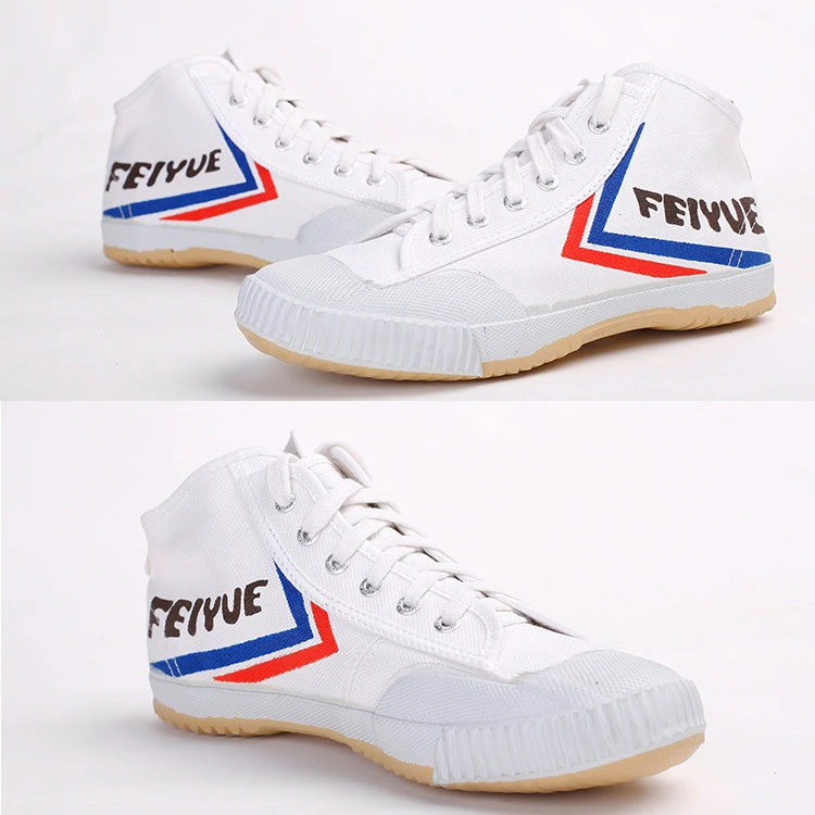 White FEIYUE High classic canvas Sport shoes athletic shoes martial