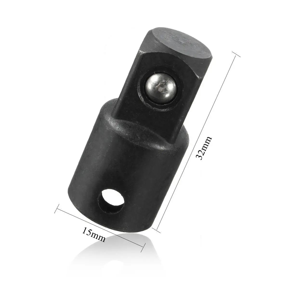 DWZ 3/8 to 1/2 inch Drive Socket Reducer Air Impact Heavy Duty Ratchet Adapter Black