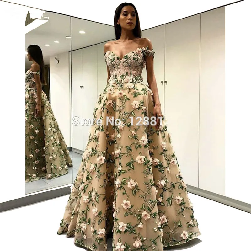 

Elegant Muslim Evening Dresses A-line Sweetheart Tulle Embroidery Long Islamic Dubai Saudi Arabic Long Formal Evening Gown