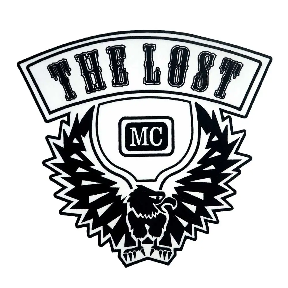 THE LOST EAGLE mc большая задняя вышитая аппликация, этикетка для шитья панк байкерские нашивки Одежда Аксессуары значок