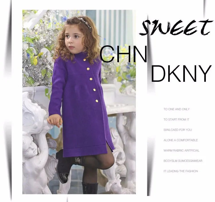 ChildDkivy/однобортный Кардиган для девочек, новинка года, осенне-зимний длинный свитер для девочек возрастом от 2 до 8 лет модный однотонный Детский свитер, пальто