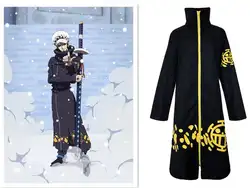 Eraspooky японское аниме одна деталь Косплей трафальгарский Law Косплей два года позже костюм взрослый черный плащ мужские пальто для Хэллоуина