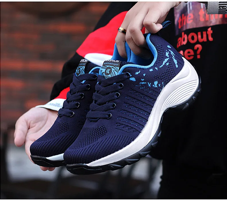 Spring women flat platform sneakers for women Lightweight Comfortable Breathable ladies laces casual sneakers (6)
