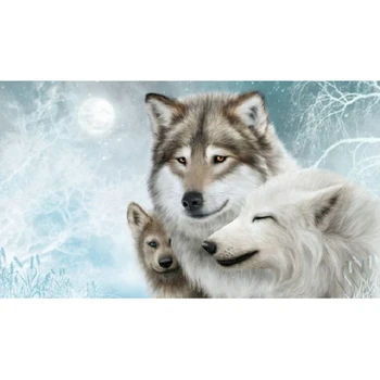 

YIKEE diamond painting Wolves and dogs,mosaic diamond,5d diamond painting Y1682