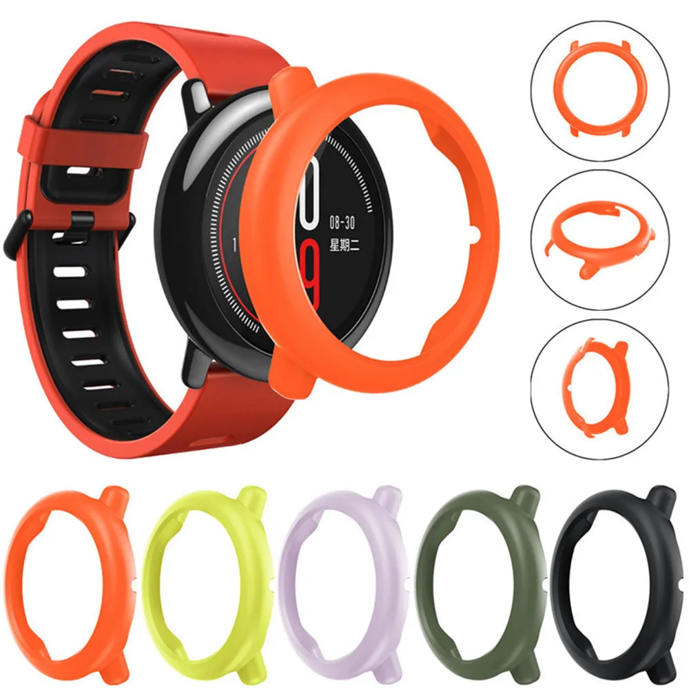 For-HUAMI-AMAZFIT-Smart-Watch-Fashion-Slim-Frame-Colorful-PC-Case-Cover-Protect-Shell-For-HUAMI