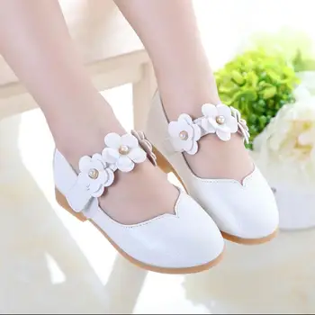 

Children's shoes spring and autumn 2018 new Korean girls casual shoes girls flowers princess peas shoes