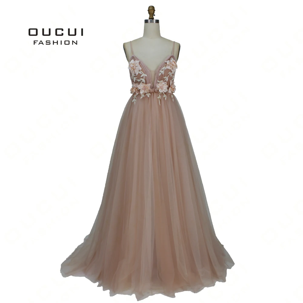 Sexy V Neck Robe De Soiree 2019 Evening Dress Long Prom Dresses Wedding A-Line Lace Flower Special Occasion Ball Gown OL103253 Sexy V Neck Robe De Soiree 2019 Evening Dress Long Prom Dresses Wedding A-Line Lace Flower Special Occasion Ball Gown OL103253