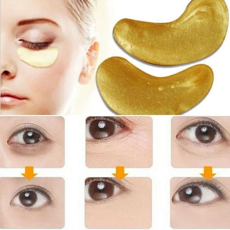 

Manooby 1Pair Collagen Eye Mask For Women Crystal Soil Dark Circle Gel Anti Wrinkle Moisturizing Anti-puffiness Whitening Eye