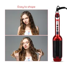 Керамический стайлер для завивки волос, волнистый ролик, 3 тройной баррель, волнистый с ЖК-дисплеем, щипцы для завивки волос, инструмент для укладки волос, красота