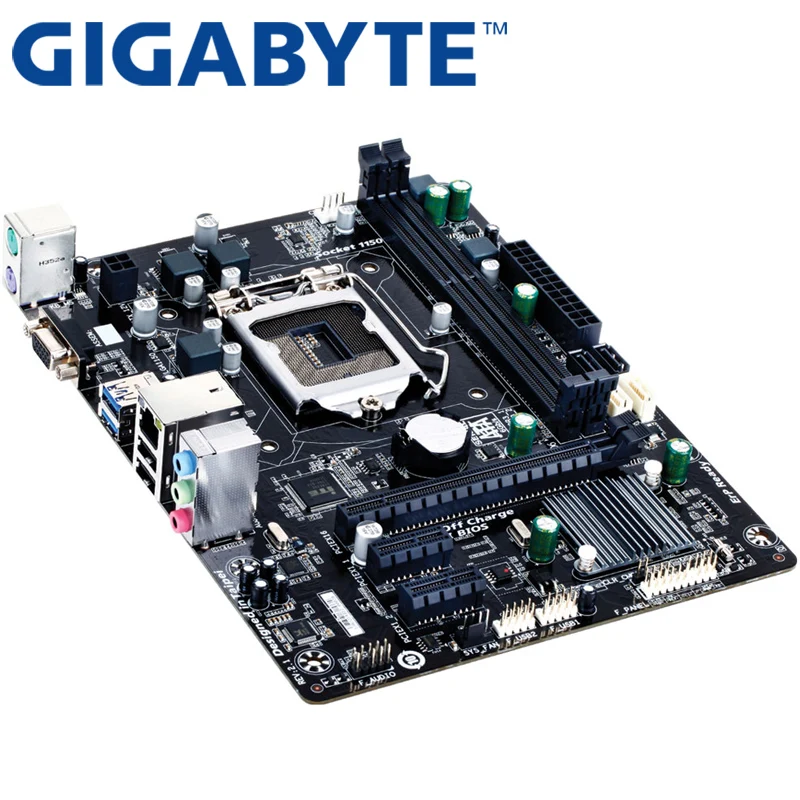 GIGABYTE GA-H81M-S1 настольная материнская плата H81 Socket LGA 1150 i3 i5 i7 DDR3 16G Micro-ATX UEFI биос оригинальная б/у материнская плата