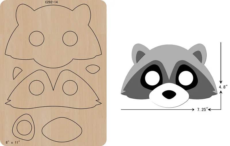 

New mask Wooden die Scrapbooking C-292-14 Cutting Dies