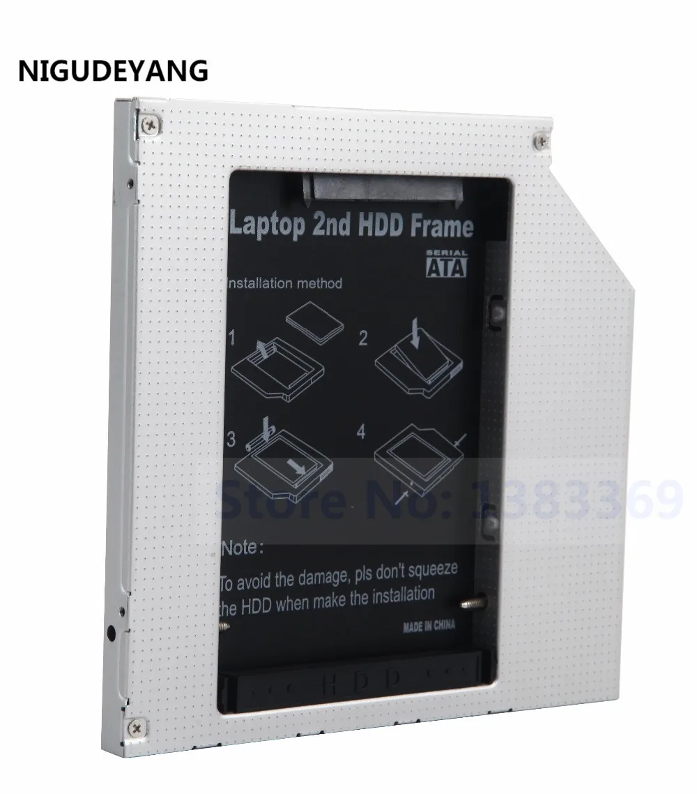 

NIGUDEYANG 2nd HDD SSD Optical bay Caddy SuperDrive for MacBook Pro PATA IDE early 2008 2007 2006 non-unibody