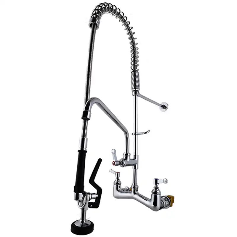 Commercial Sink Kitchen Faucet Pull Down Pre Rinse Sprayer 8