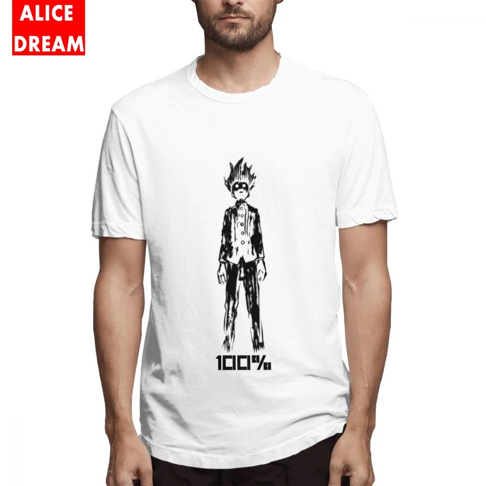Mob Psycho 100% футболка мужская модная Crewneck S-6XL Homme повседневное Новое поступление плюс
