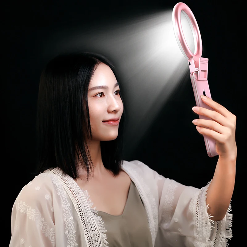 MLLSE USB зарядка светодиодный Selfie кольцо свет для iPhone X 8 Xs телефон дополнительная