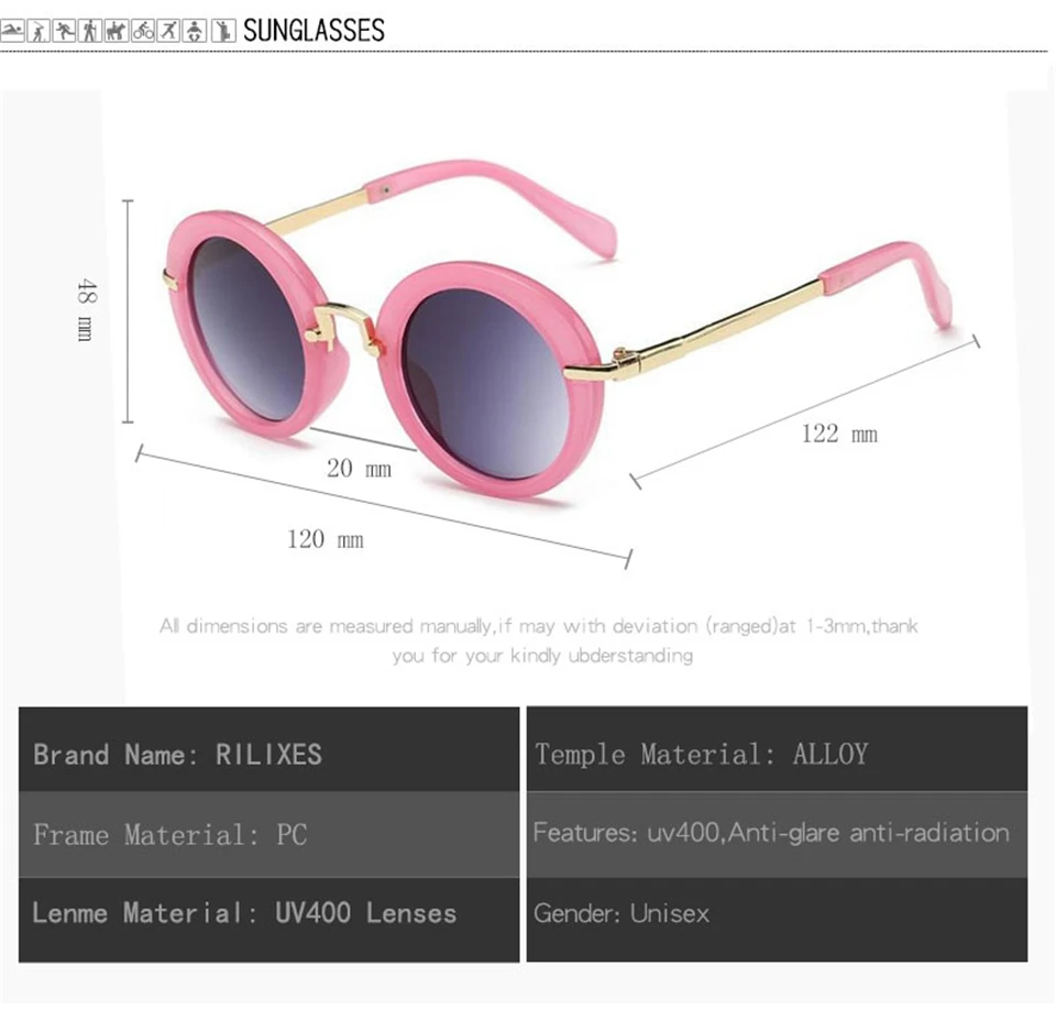 NEW Baby Girls Sunglasses Brand Designer UV400 Protection Lens Children Sun Glasses Cute Kids Sunglasses Cool Goggles (12)