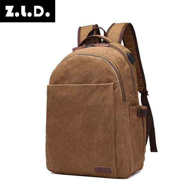 Canvas Backpack Usb Charging Fashion Design High School Bag Canvas Backpack Usb Charging Fashion Design High School Bag Crossbody