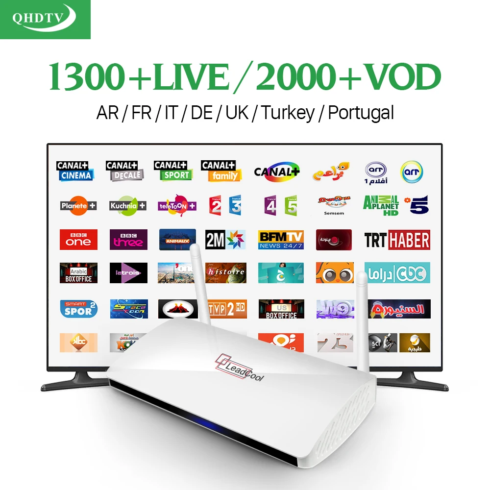 Prix pour HD stb Quad Core Android Smart TV Box 1300 + Arabe IPTV compte D'abonnement qhdtv Canaux Français iptv Set Top Box Media Player Prix pour HD stb Quad Core Android Smart TV Box 1300 + Arabe IPTV compte D'abonnement qhdtv Canaux Français iptv Set Top Box Media Player