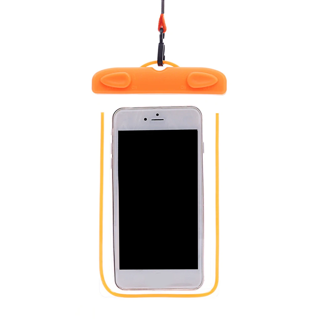 Водонепроницаемый подводный чехол для телефона с ремешком, фосфоресцирующий чехол из ПВХ, сухой Чехол для смартфонов - Цвет: 4