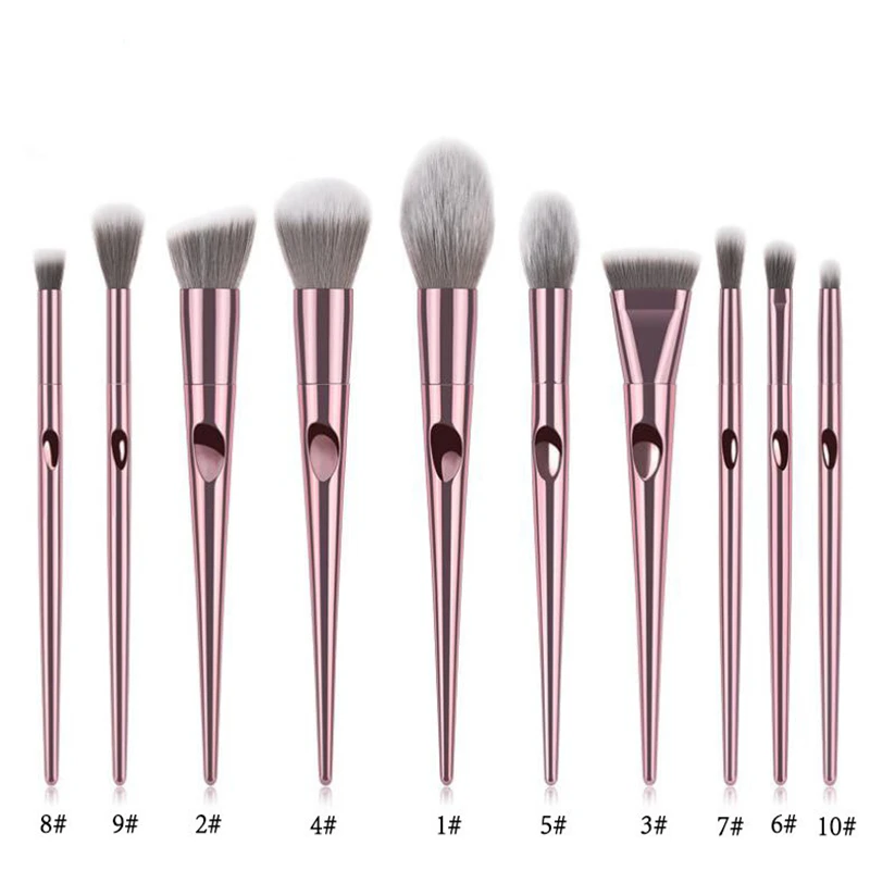 

Rose gold makeup brush tip handle single high gloss blush brush eyebrow brush eye shadow brush professional makeup brush set