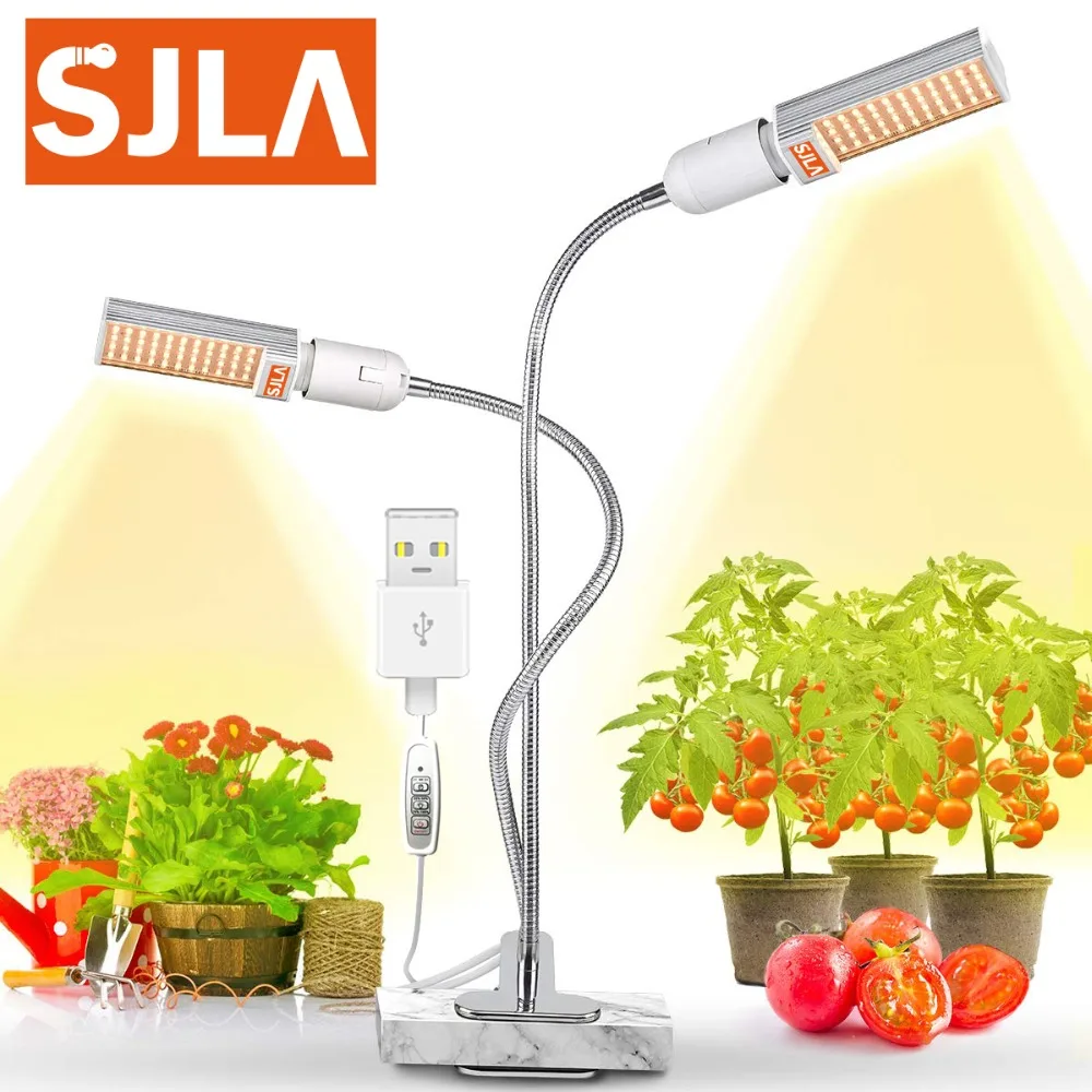 

USB 5V LED Grow Light Full Spectrum Warranty 5 Years Dimming Timing Phytolamp Clip Lamp Plants Tent Box Flower Seedling