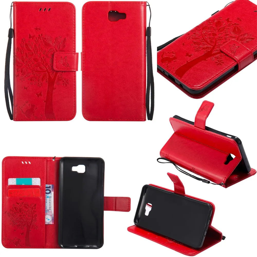 

Wallet Leather Flip Case For Samsung galaxy J7 prime Luxury 3D Embossed Phone Cover For Samsun j7 Prime On7 2016 G610 G610F