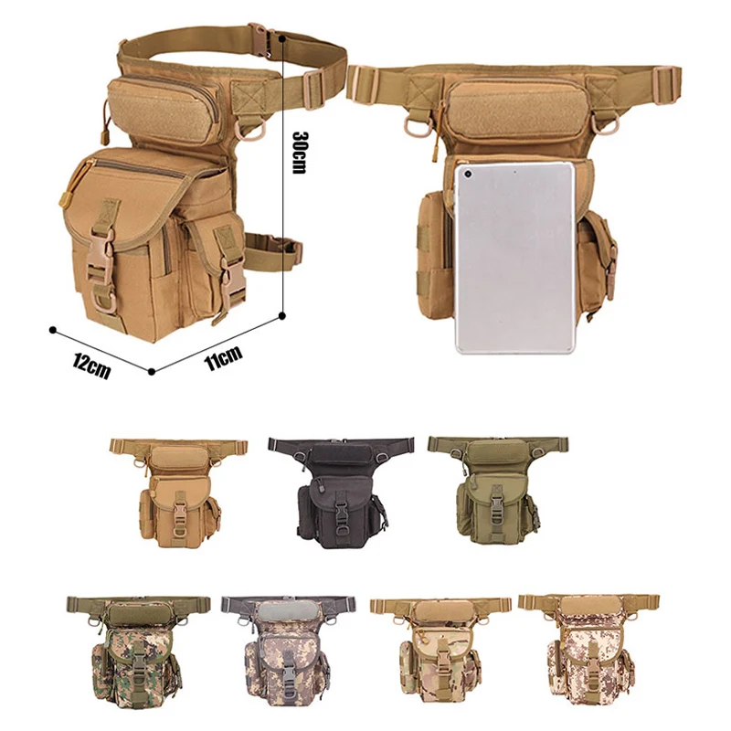 

Waist Bag Drop Leg Tool Thigh Pack Large Capacity Waterproof for Camping Hiking BHD2