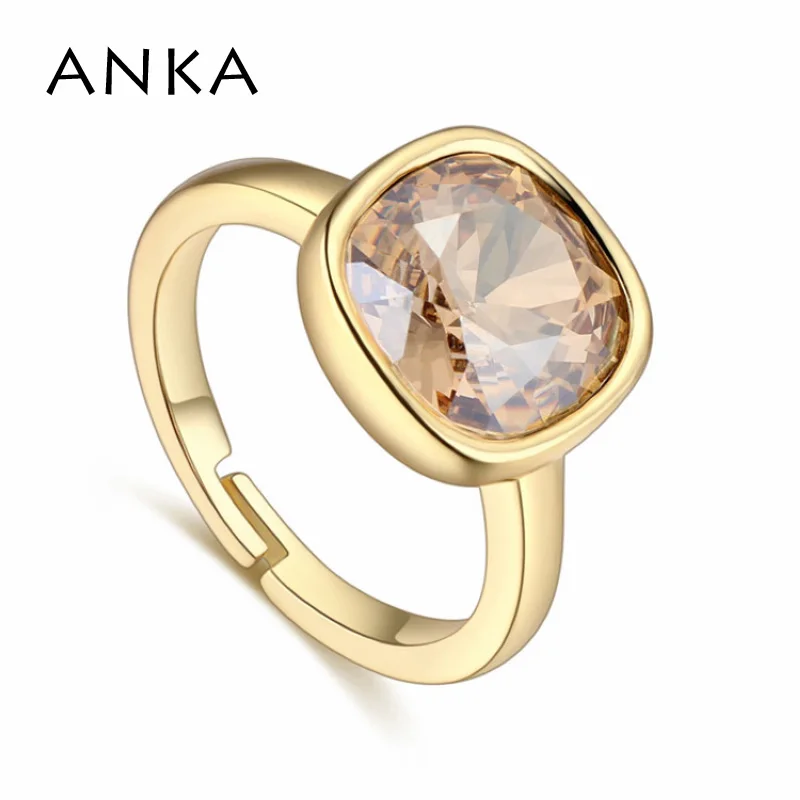 

ANKA high quality geometry crystal ring for women of classic fashion hot style rings for party Crystals from Swarovski 123416