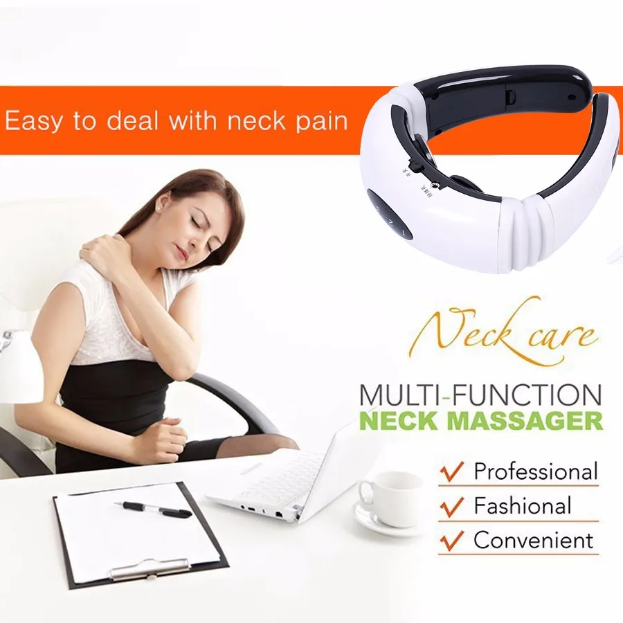 Instrumento de Tratamento da Vértebra Elétrico para trás e Vender! Cervical Pulso Pescoço Travesseiro Massageador Acupuntura Terapia Magnética Hot 9 Hot Vender! Instrumento de tratamento da vértebra