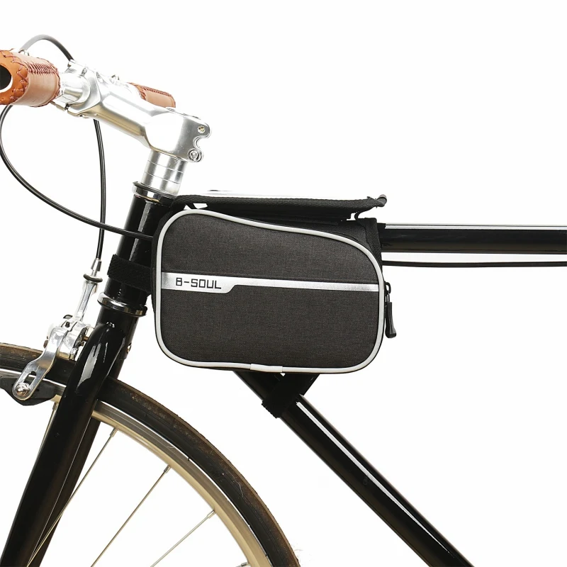Новинка, сумка для велосипеда, для активного отдыха, велосипедная Рама, сумка на переднюю трубу, двойная упаковка с сотовым телефоном, водонепроницаемая, чувствительная, сенсорная