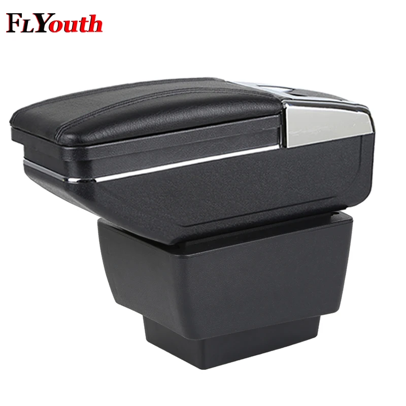 

Car Armrest Box Central Store Content Box Cup Holder Interior Car-Styling Decoration Accessory For Skoda Fabia Fabia 2 2015-2017