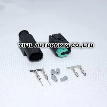 

50sets/lot 2 Pin/Way Tyco Oxygen Water Temperature Sensor Plug Electrical Wire Connector 1-967570-3 968405-1 For BMW Buick