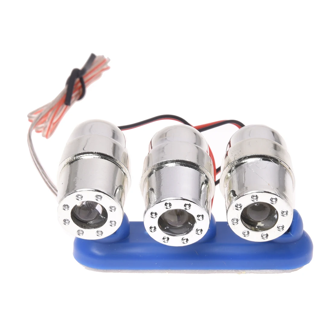 

LED Flashlight - RGB LED Flashlight Strobe Flashing Light Warning Light 3 Lamp Heads