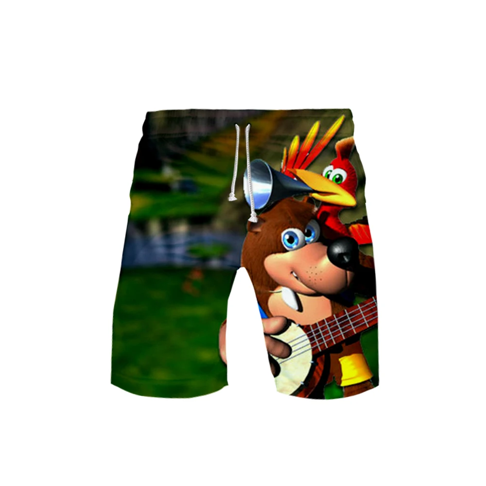 Банджо Kazooie 3D печатных Пляжные шорты Мужская модная уличная одежда шорты Новое поступление, горячая распродажа Повседневная летняя одежда
