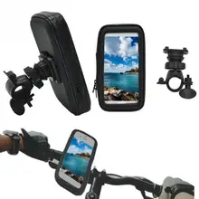 Велоспорт мешок мобильного телефона 360 градусов вращения Универсальный Водонепроницаемый мешок мобильного телефона и Руль держатель для