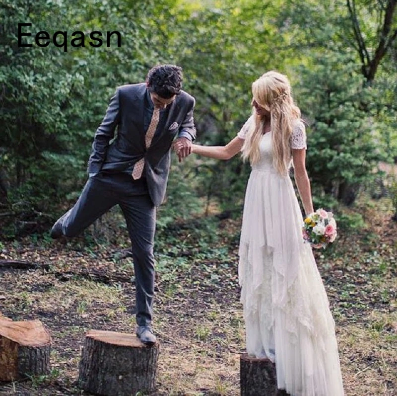 53.3bohemian flowy wedding dresses
