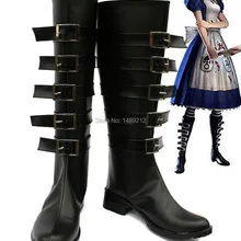 Алиса: безумие возвращается»; обувь для костюмированной вечеринки; ботинки разных размеров, изготавливаемые на заказ